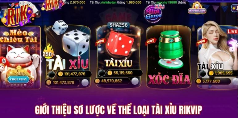 Giới thiệu sơ lược về thể loại tài xỉu RIKVIP